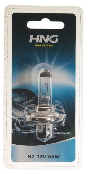 Лампа автомобильная Hng H7 12V 55W PX26d, -12755бл