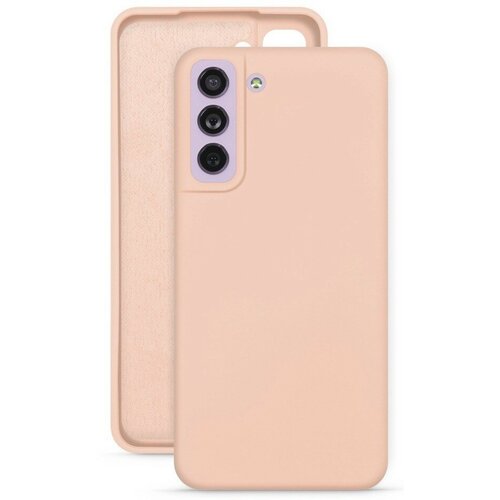 Накладка силиконовая Silicone Cover для Samsung Galaxy S22 Plus S906 пудровая