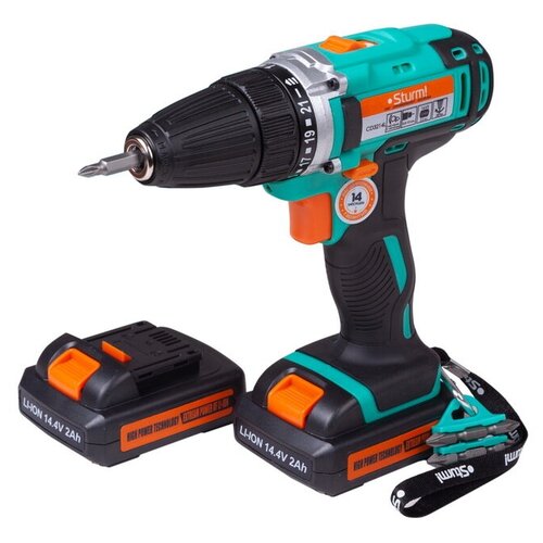 Дрель аккумуляторная Sturm CD3214L 144В Li 20Ач 28Нм 10мм 2 аккумулятора кейс 449900₽