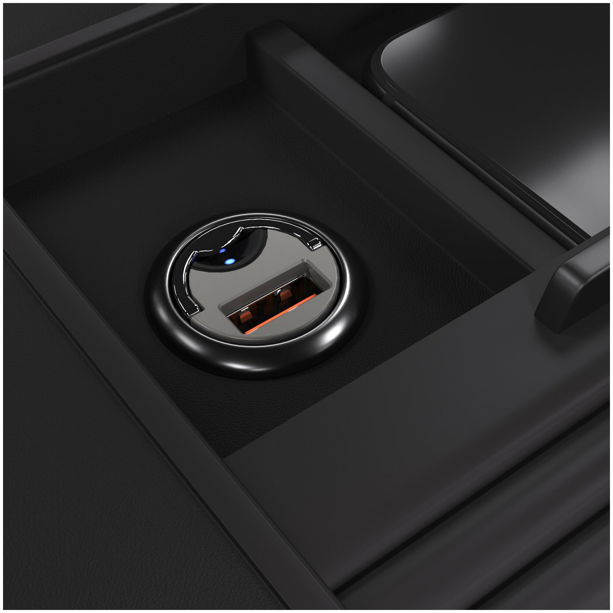 Автомобильное зарядное устройство Lyambda, USB, 5A, черный Noname - фото №13