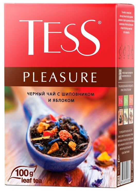 Tess Pleasure черный листовой чай, 100 г - фотография № 5