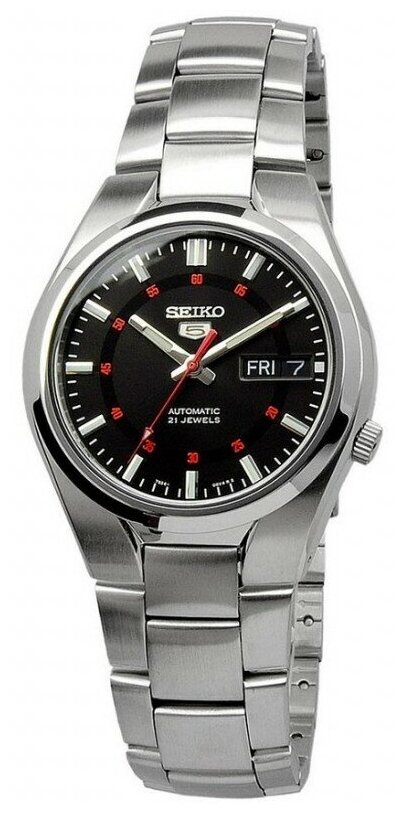 Наручные часы SEIKO SNK617K1, черный, серебряный