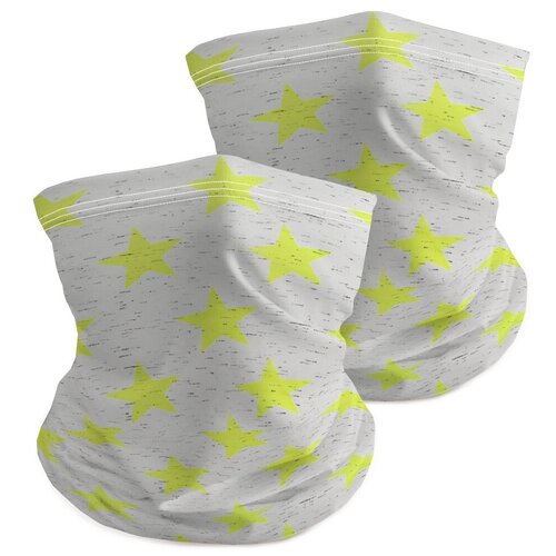 фото Универсальный бафф маска joyarty "неоновые звезды" 2шт