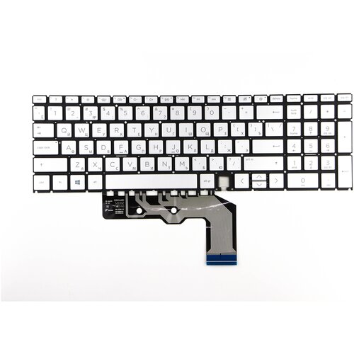 Клавиатура для HP Envy x360 15-ED серебро с подсветкой p/n: PK132UR1A05 9Z.NHBBC.10R