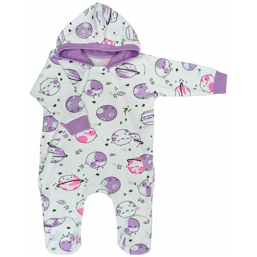 фото Комбинезон папитто, размер 62, сиреневый