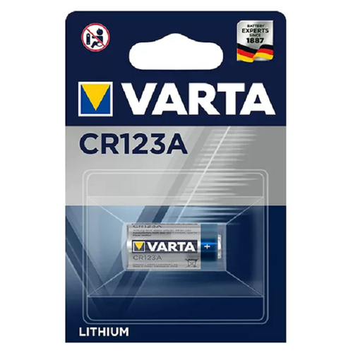 Элемент питания Varta CR123А 3V Lithium (1 шт) батарейка литиевая varta lithium тип cr2025 3v упаковка 1 шт varta арт 6025101401