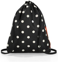 Reisenthel Мешок-сумка для обуви Mini Maxi Sacpack Mixed Dots AU7051, черный/белый