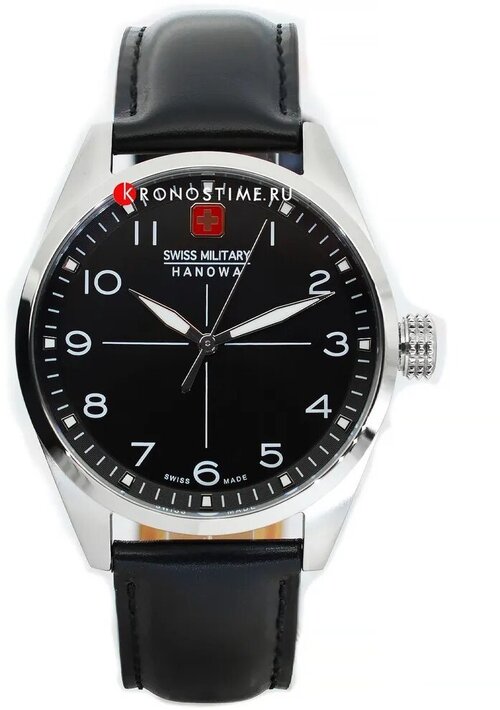 Наручные часы Swiss Military Hanowa SMWGA7000901, серебряный, черный