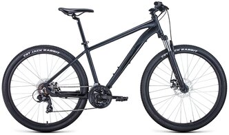 Горный (MTB) велосипед FORWARD Apache 27.5 2.0 Disc (2021) черный матовый/черный 19" (требует финальной сборки)