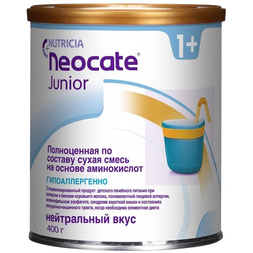 Смесь Neocate (Nutricia) Neocate Junior, от 1 года, 400 г, 500 мл неокейт смесь 400г