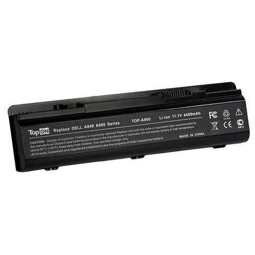 Аккумулятор для ноутбука Dell Inspiron 1410, Vostro 1014, 1015, A840, A860 Series. 11.1V 4400mAh 49Wh. PN: R988H, G069H. вентилятор для ноутбука dell vostro 1014 1015 4 pin