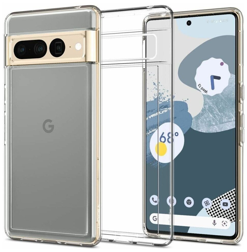 Чехол Spigen Ultra Hybrid (ACS04726) для Google Pixel 7 Pro (Clear)