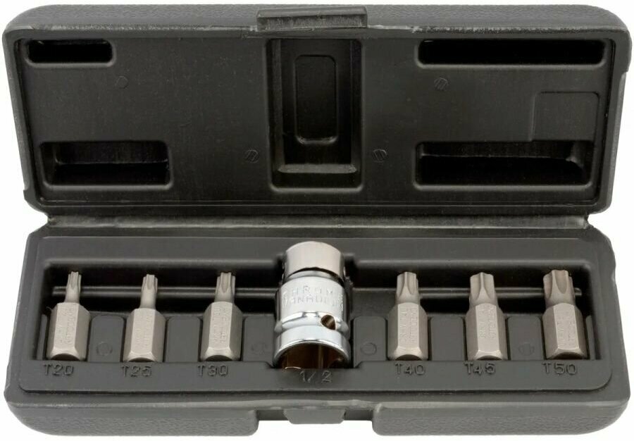 Набор бит крестовых вставок насадок внешний TORX Т20 Т25 Т30 Т40 Т45 Т50 L -30 мм
