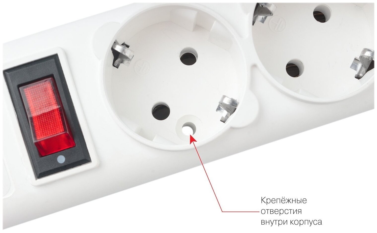 SPG-B-0,5М-WHITE PowerCube Фильтр-удлинитель 0,5м 10А/2,2кВт, Электрическая мануфактура