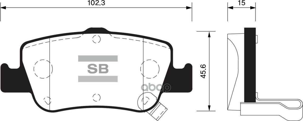 Колодки Дисковые З Toyota Auris All 07> Sangsin brake арт. SP1501