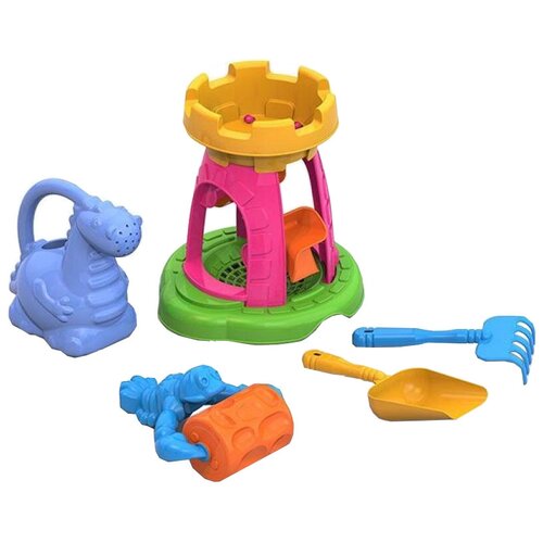 фото Набор нордпласт 431858 №132, голубой/зеленый/розовый/желтый/оранжевый