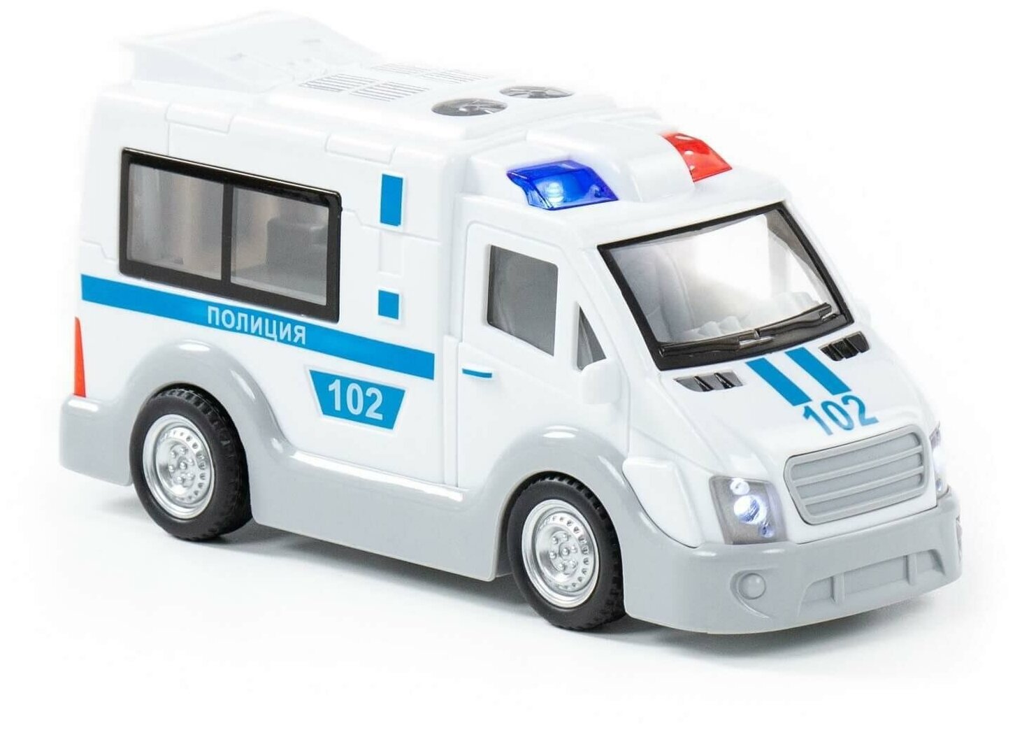 Автомобиль инерционный Полиция (со светом и звуком) (в коробке) П-79664