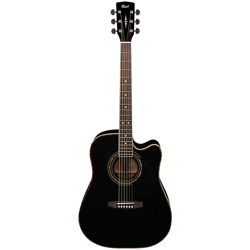 ab850f bk bag acoustic bass series электро акустическая бас гитара с вырезом черная cort Электроакустическая гитара Cort AD880CE Black черный