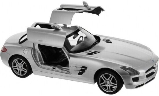 Машина на радиоуправлении Rastar 47600 1:14 Mercedes-Benz SLS AMG, цвет серебряный