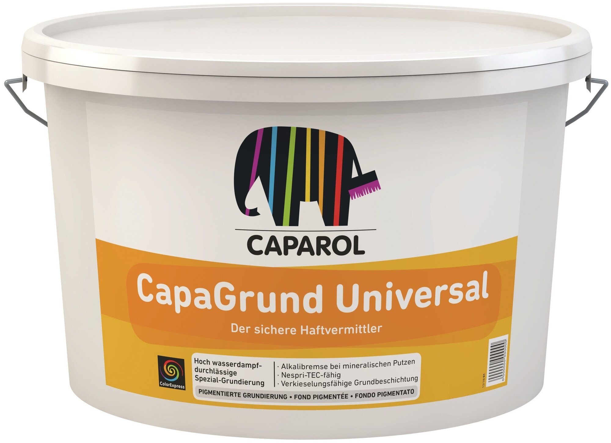 CAPAROL CAPAGRUND UNIVERSAL / Капарол Капагрунд Универсал средство грунтовочное с высокой паропроницаемостью, бесцветный(2,5 л)