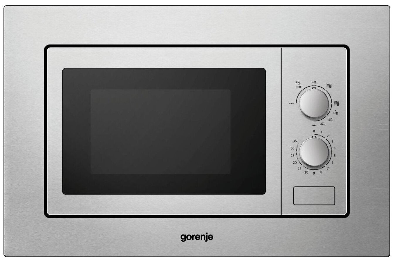 Микроволновая Печь Gorenje 17л. 700Вт нержавеющая сталь (встраиваемая) - фото №1