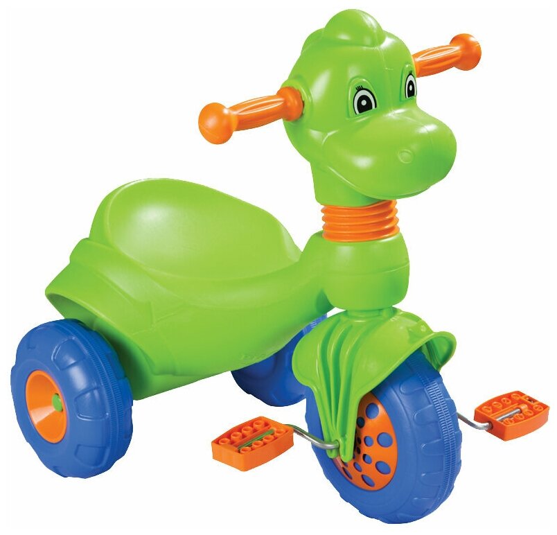 Трехколесный велосипед Pilsan "Dino" в пакете цвет зеленый