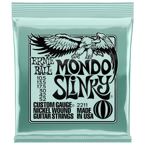 фото Ernie ball 2211 nickel wound slinky mondo 10.5-52 струны для электрогитары