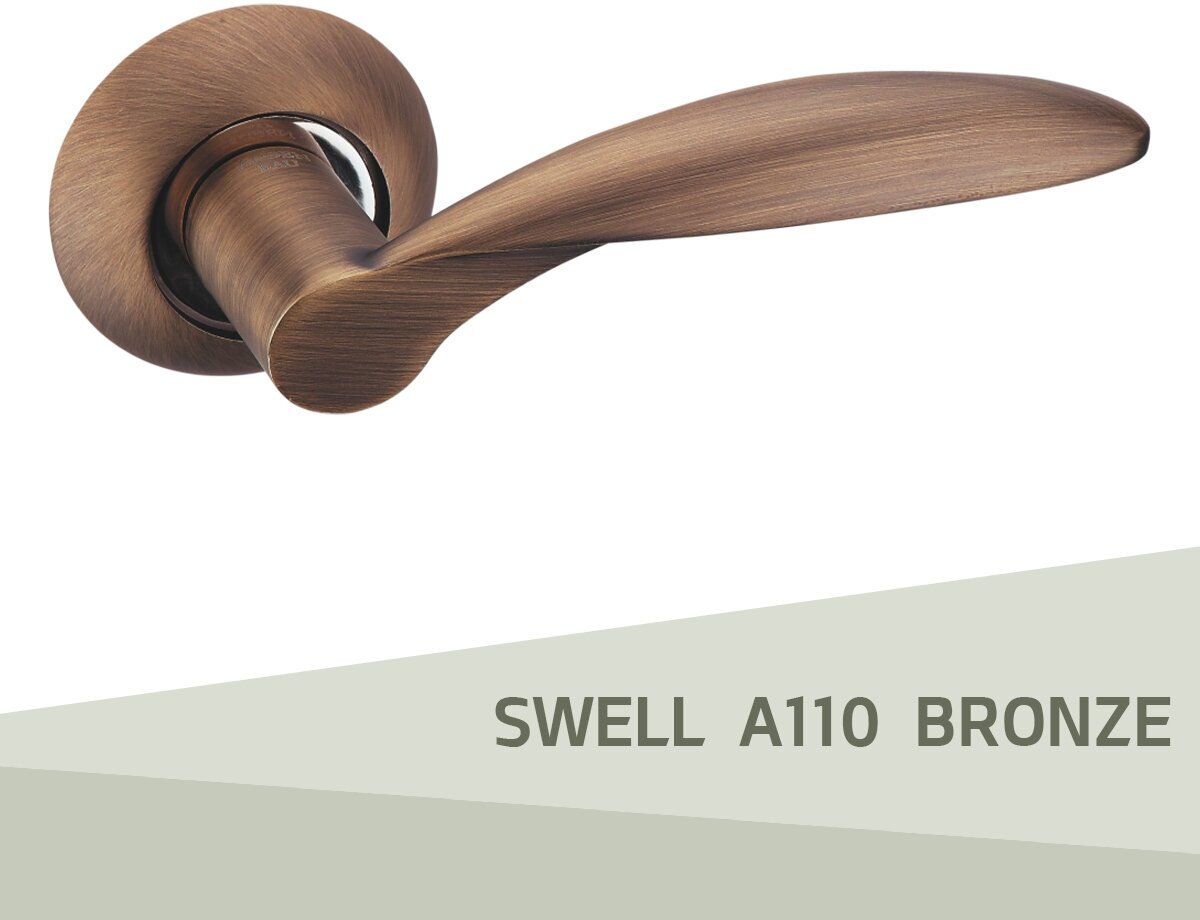 Дверные межкомнатные ручки ADDEN BAU SWELL A110 BRONZE