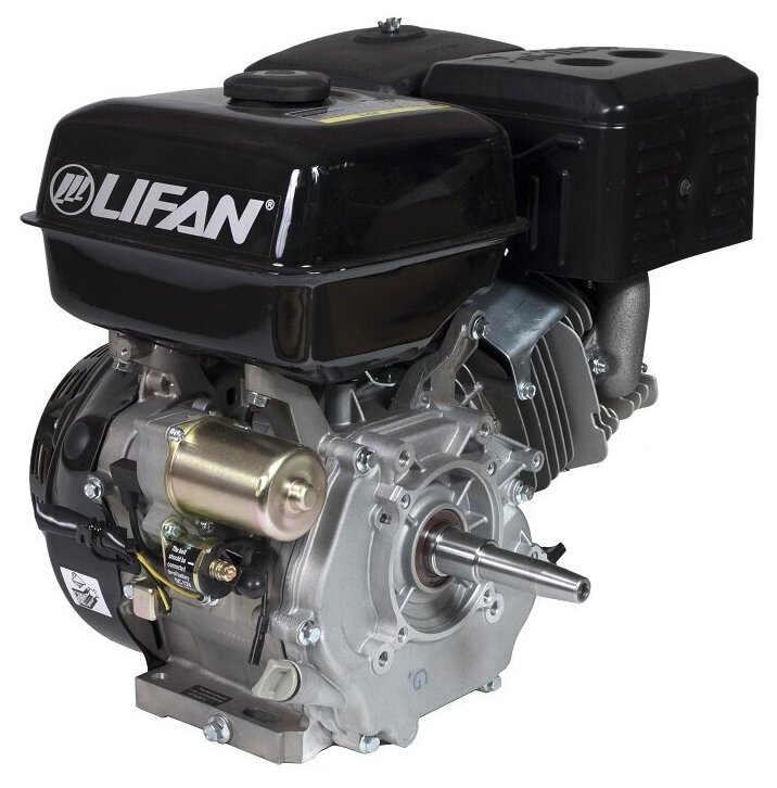 Двигатель Lifan 190FD-V конусный вал длинный 106 мм (15л.с.,420куб. см, конусный вал, ручной и электрический старт) - фотография № 4