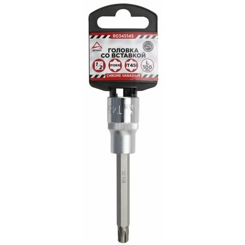 Головка 1/2 со вставкой TORX T45 L-100, ARNEZI R0345145 головка 1 2 со вставкой torx t45 l 100 arnezi r0345145