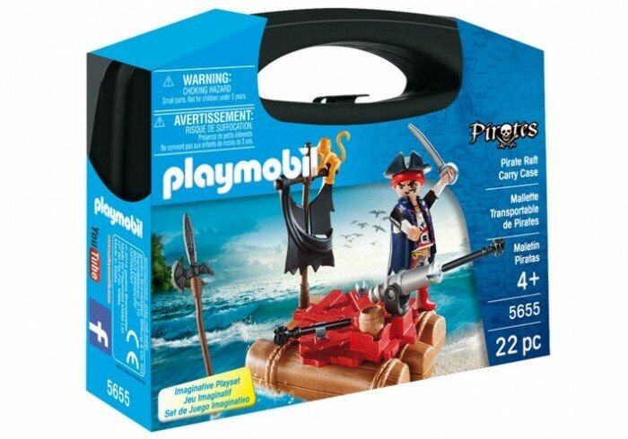 Набор с элементами конструктора Playmobil Pirates 5655 Пиратский плот, 22 дет.