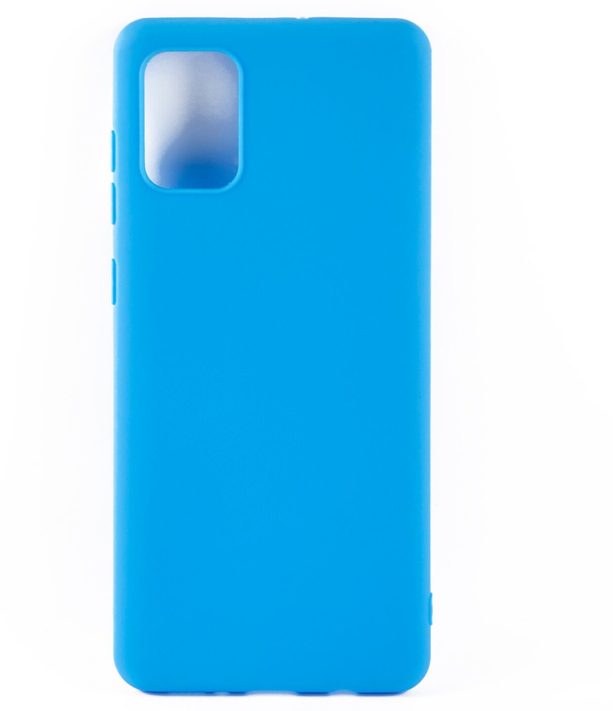 Защитный чехол для телефона Samsung Galaxy A71, A715/Самсунг Галакси А71, А715, силиконовая накладка, голубой