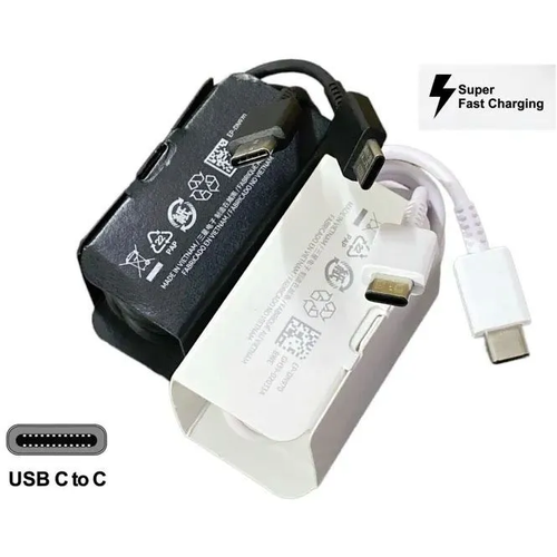 Кабель для зарядки мобильных устройств - SAMSUNG 5A Data Cable USB-С to USB-C 1 м. (белый) type c extender cable usb c extension cord pd100w 5a 10gbps male to female usb 3 1 usb c type c usb 5a charging data wires