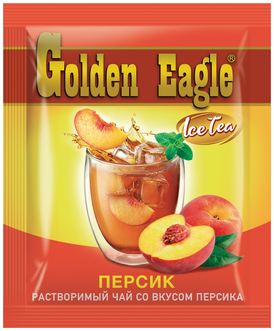 Растворимый чай со вкусом персика «Golden Eagle» - фотография № 2