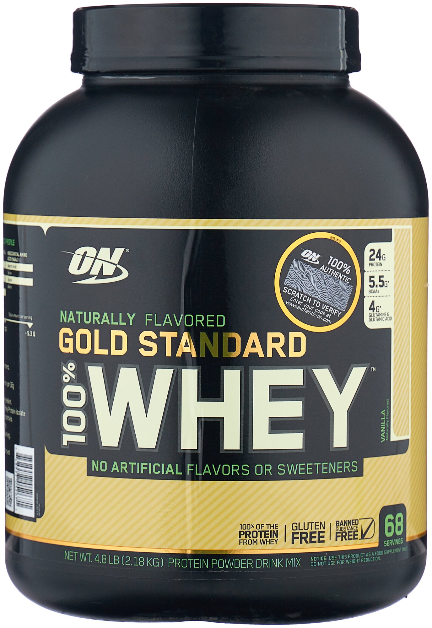 100 WHEY Gold Standard Naturally 2170 gr, 68 (), 