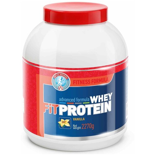 Протеин Академия-Т Whey Fit Protein, 2270 гр., ваниль сывороточный протеин академия т fit 900 гр ваниль