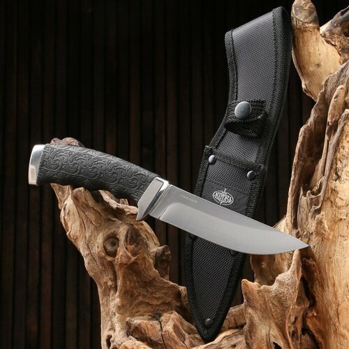 Нож охотничий Плёс сталь - 95х18. рукоять - сталь / резина, 25 см нож сокол сталь 95х18