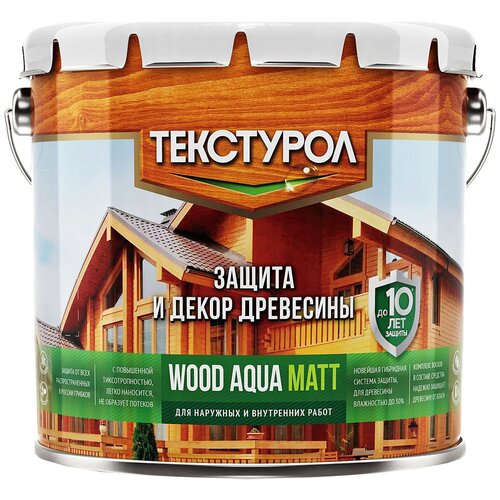 ТЕКСТУРОЛ пропитка Wood Aqua Matt, 2.5 л, орех