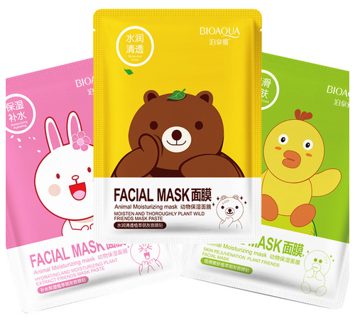 Bioaqua Набор масок для лица, 3шт. х30г. FACIAL MASK ANIMAL