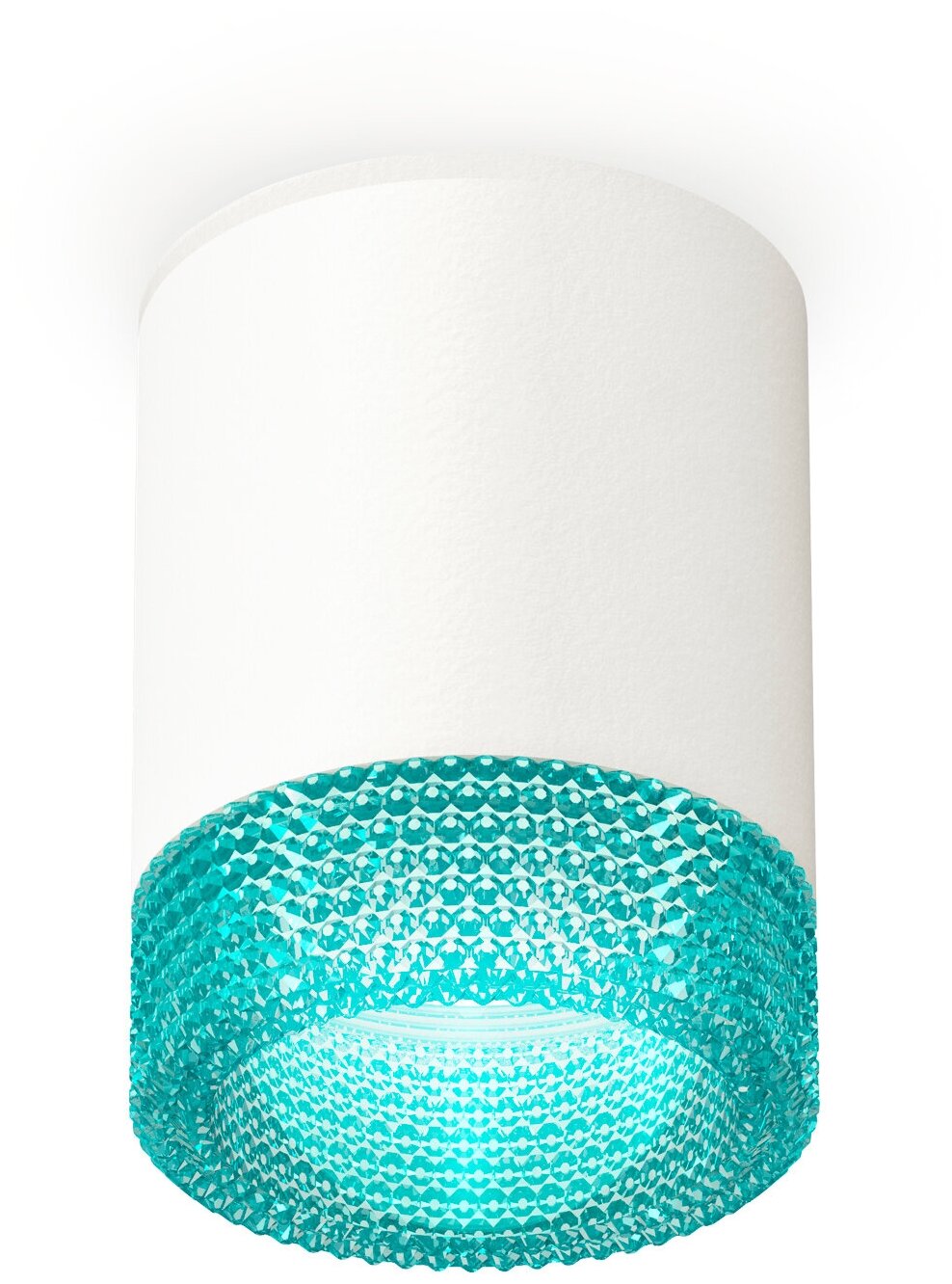 Комплект накладного светильника с композитным хрусталем XS6301043 SWH/BL белый песок/голубой MR16 GU5.3 (C6301, N6153)