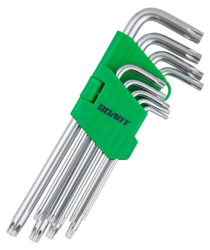 Набор ключей Torx T10-T50 9шт длинных волат (11020-09)