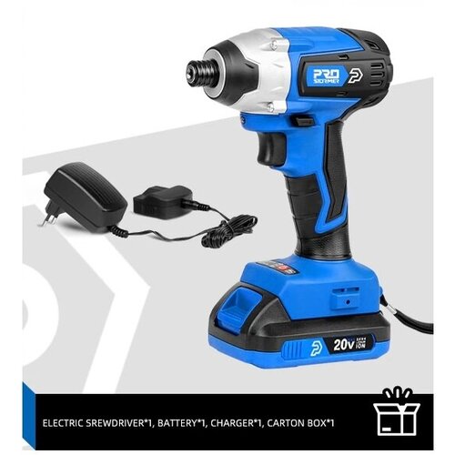Импульсный винтоверт импакт PROSTORMER 20В 2Ач MB01A PTET1018E 755000₽