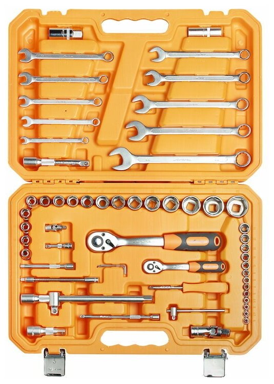 Набор инструментов универсальный 59 предметов, пласт.кейс (AT-59-06)