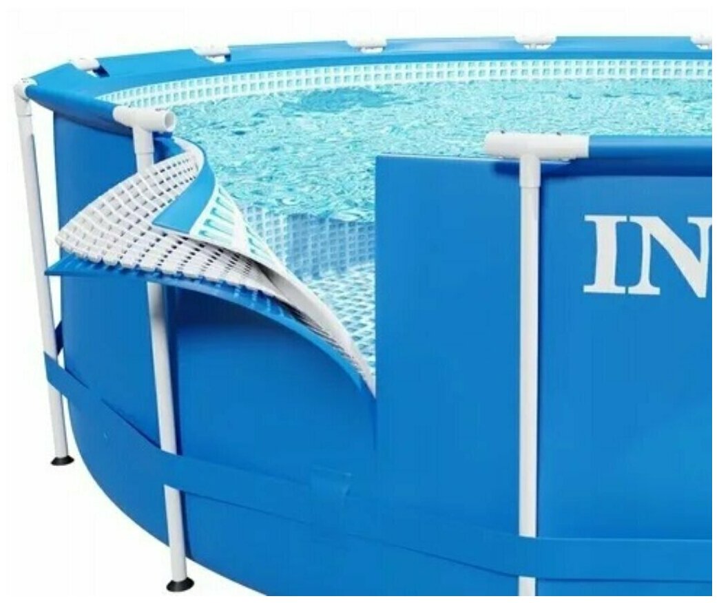 Бассейн каркасный INTEX METAL FRAME 305х76см - фото №4