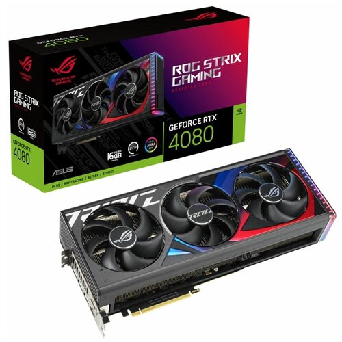 Видеокарта Asus ROG-STRIX-RTX4080-16G-GAMING /RTX4080,HDMI*2,DP*3,16G,D6X