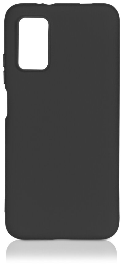 Силиконовый чехол DF для Xiaomi Redmi 9T, xiOriginal-17, с микрофиброй, черный
