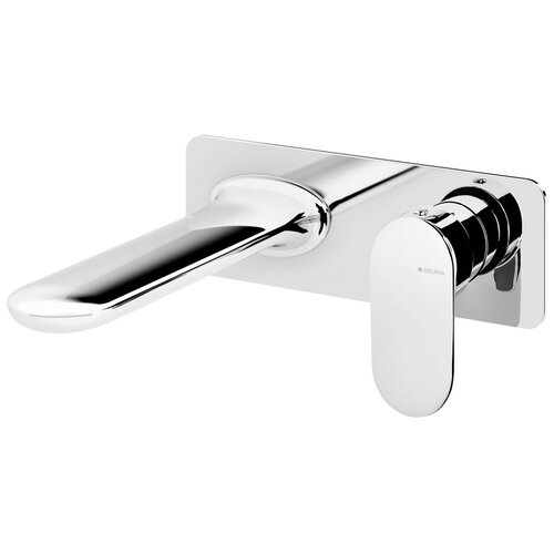 Смеситель для раковины настенный встроенный с донным клапаном BRUMA SPRING 112 231 0PW белый