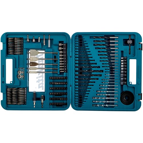 Набор инструментов Makita D-47260, 201 предм., бирюзовый набор бит makita d 47260