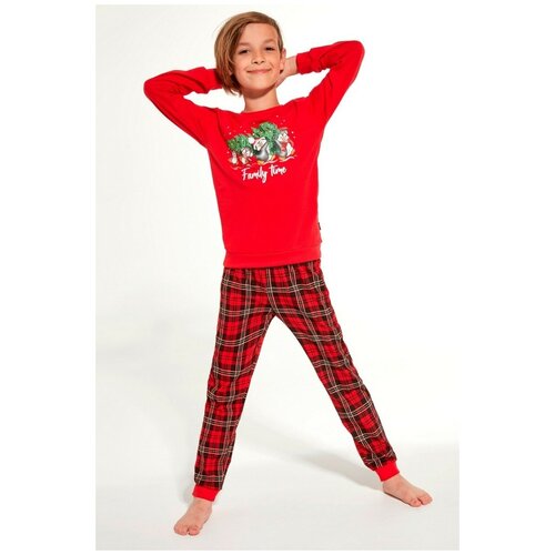 Пижама Cornette, размер 134-140, красный пижама cornette размер 134 140 синий
