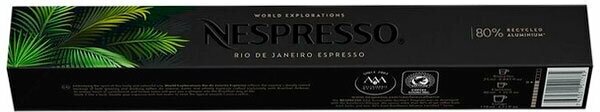 Оригинальные капсулы кофе Nespresso Rio De Janeiro эспрессо,9 интенсивность, 1уп. 10 капсул